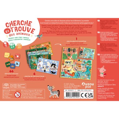 Cherche et Trouve - Les Animaux du Monde - Jeux enfants - Auzou