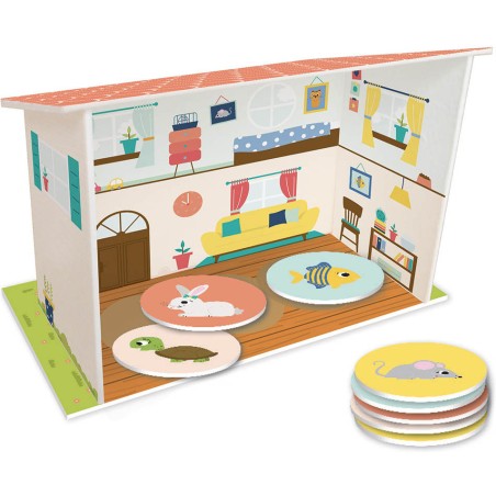 P'tit jeu de la maison des animaux - Auzou