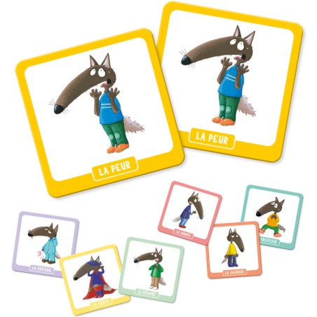 P'tit loup - Mémo des Emotions - Jeux enfants - Auzou