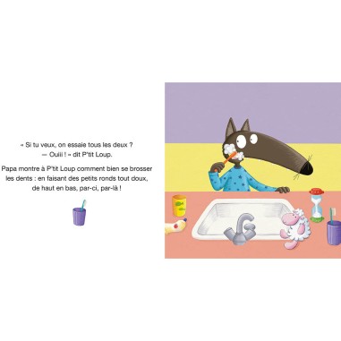 P'tit loup se brosse les dents - Auzou