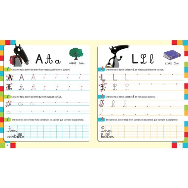 Mon cahier d'écriture avec loup - Auzou