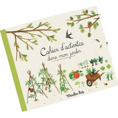 Cahier d'activités - Coloriage Dans mon jardin - Moulin Roty