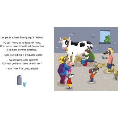 P'tit loup visite une ferme - Auzou