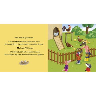 P'tit loup visite une ferme - Auzou