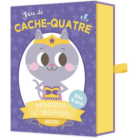 Jeux de cartes - Mon jeu de cache-quatre - Auzou