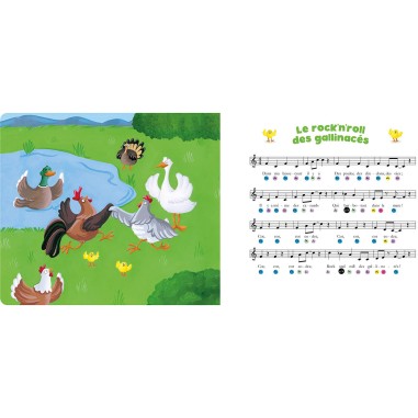 Mon livre piano - P'tit loup - Mes premieres comptines a jouer au piano - Auzou