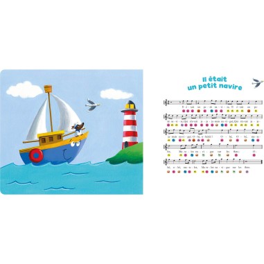 Mon livre piano - P'tit loup - Mes premieres comptines a jouer au piano - Auzou