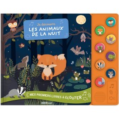 Mes premiers livres à écouter - Je découvre les animaux de la nuit - Auzou