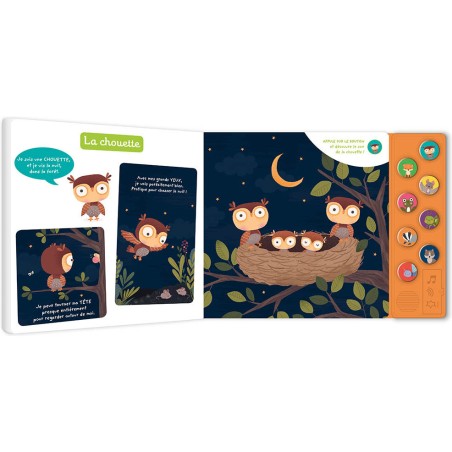 Mes premiers livres à écouter - Je découvre les animaux de la nuit - Auzou