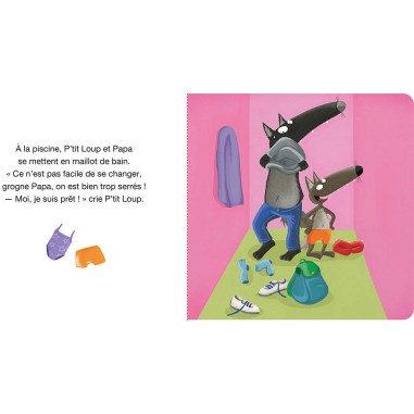 P'tit loup va a la piscine - Auzou