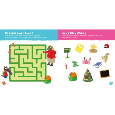 Mon cahier d'activités p'tit loup - À l'école - Auzou