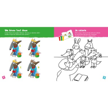 Mon cahier d'activités p'tit loup - À l'école - Auzou