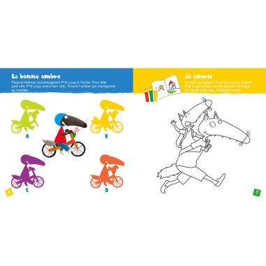 Mon cahier d'activités p'tit loup - À l'école - Auzou