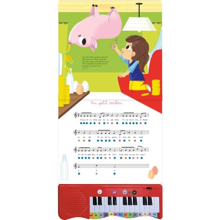 Livre piano - Mes premières comptines en musique - Auzou