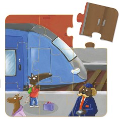 Mes premiers puzzles - P'tit loup découvre les véhicules - Auzou 2