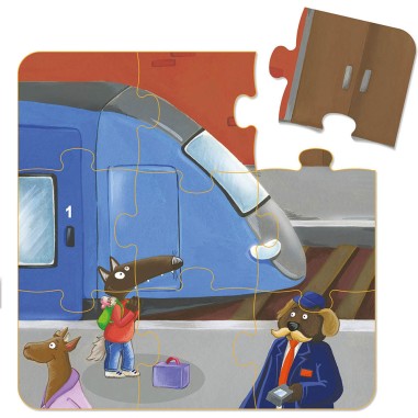 Mes premiers puzzles - P'tit loup découvre les véhicules - Auzou