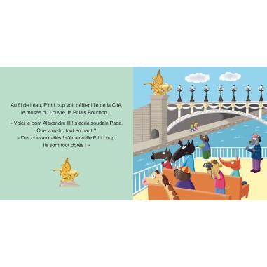 P'tit loup visite paris - Auzou