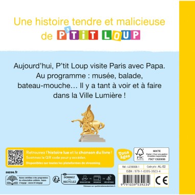 P'tit loup visite paris - Auzou