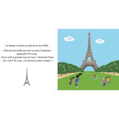 P'tit loup visite paris - Auzou