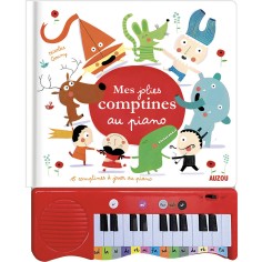 Mon livre piano - Mes jolies comptines au piano - Auzou