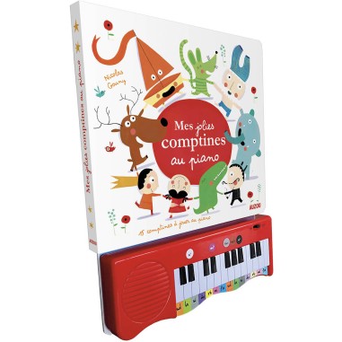 Mon livre piano - Mes jolies comptines au piano - Auzou
