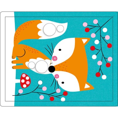 Mon coffret d'artiste - Mes tableaux pompons animaux - Auzou