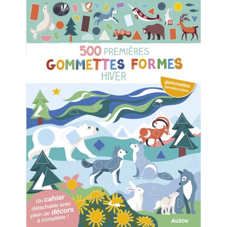 500 premières gommettes formes - Hiver - Auzou