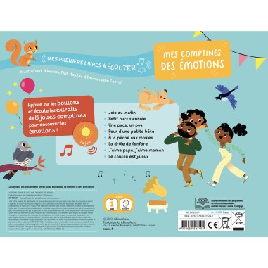 Mes premiers livres à écouter - Mes comptines des émotions - Auzou