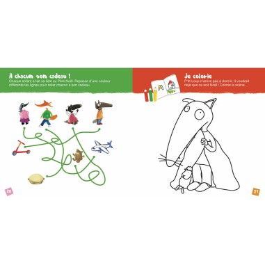 Mon cahier d'activités p'tit loup - Spécial noël - Auzou