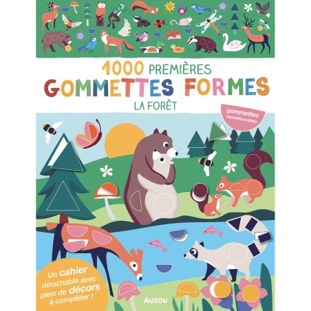 1000 premières gommettes formes - La forêt - Auzou