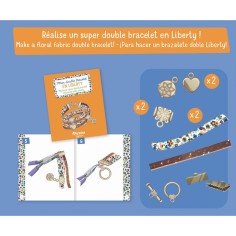 Mon superbe bijou - Mon double bracelet en liberty - Auzou 2