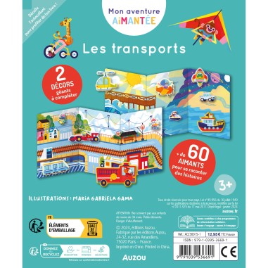 Mon aventure aimantée - Les transports - Auzou