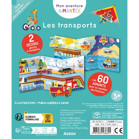 Mon aventure aimantée - Les transports - Auzou