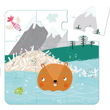 Mes premiers puzzles - Mes premiers puzzles - Flore castor cherche à s'occuper - Auzou