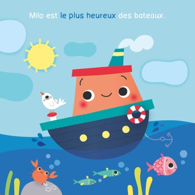 Mon premier livre de bain - Milo navigue sur les flots - Auzou