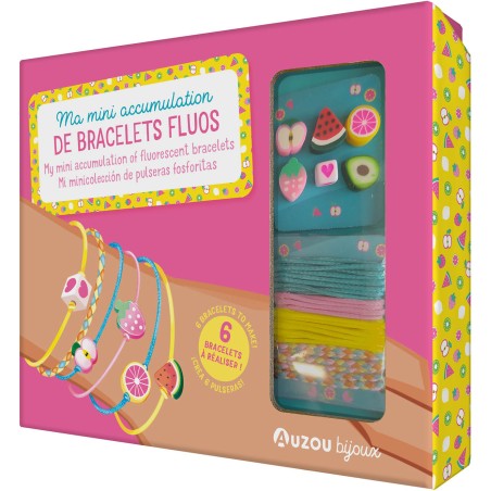 Ma petite accumulation de bracelets fluos - Auzou
