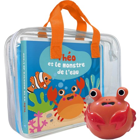 Mon premier livre de bain - Theo et le monstre de l'eau - coll. mon premier livre de bain - Auzou