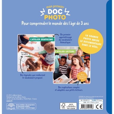 Mon premier doc photo - L'école maternelle - Auzou