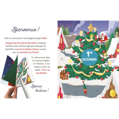 Mon premier roman de l'avent - Le concours du père noël - Auzou