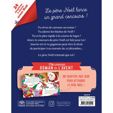Mon premier roman de l'avent - Le concours du père noël - Auzou