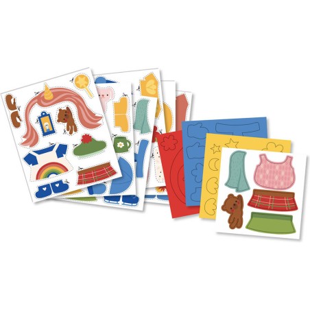 Mon coffret d'artiste - Mon atelier de collage - J'habille mes animaux - Auzou