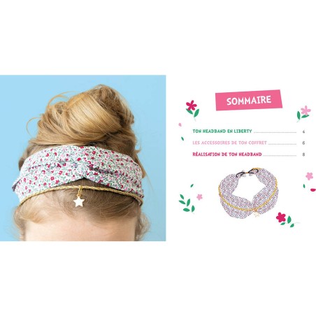 Mon superbe bijou - Mon headband en liberty - Auzou