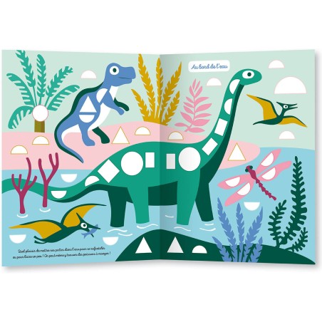 Mes tout premiers autocollants - 1000 gommettes formes - Dinosaures - Auzou