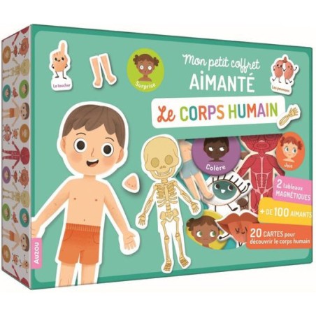 Mon petit coffret aimanté - Le corps humain - Auzou