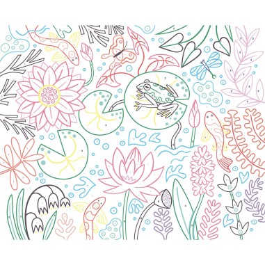 Mon coffret d'artiste - Mes 4 peintures au numéro : merveilleuse nature - Auzou