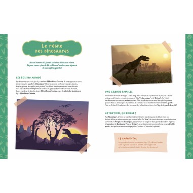 Mon coffret d'artiste - Mes dinosaures à construire - Auzou