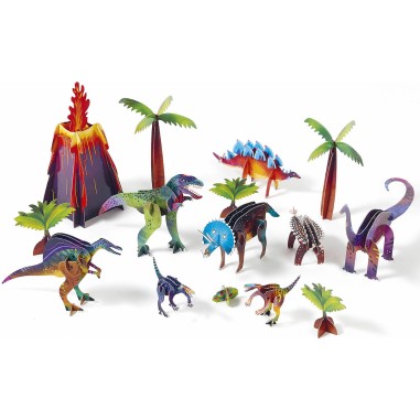 Mon coffret d'artiste - Mes dinosaures à construire - Auzou