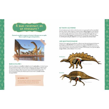 Mon coffret d'artiste - Mes dinosaures à construire - Auzou