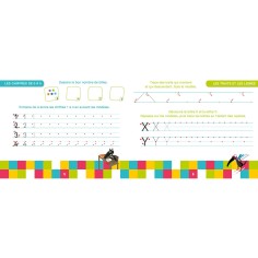 Ma moyenne section avec loup - Livre-ardoise ne - Auzou 2