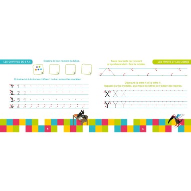 Ma moyenne section avec loup - Livre-ardoise ne - Auzou